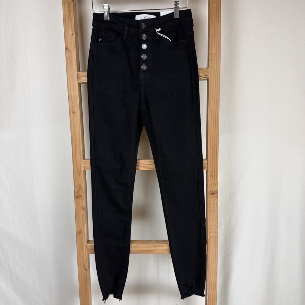 NWT Kancan Black High-Rise Super Skinny Button Fly Jeans SZ 3XL #0797